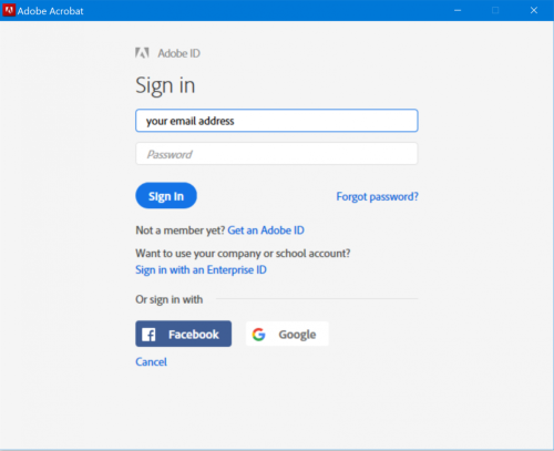 adobe sign in 2